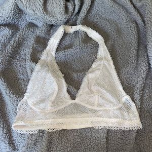Victoria secret white halter bralette